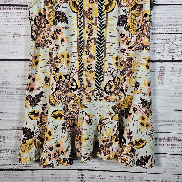 Free People floral tunic mini dress - Picture 6 of 12